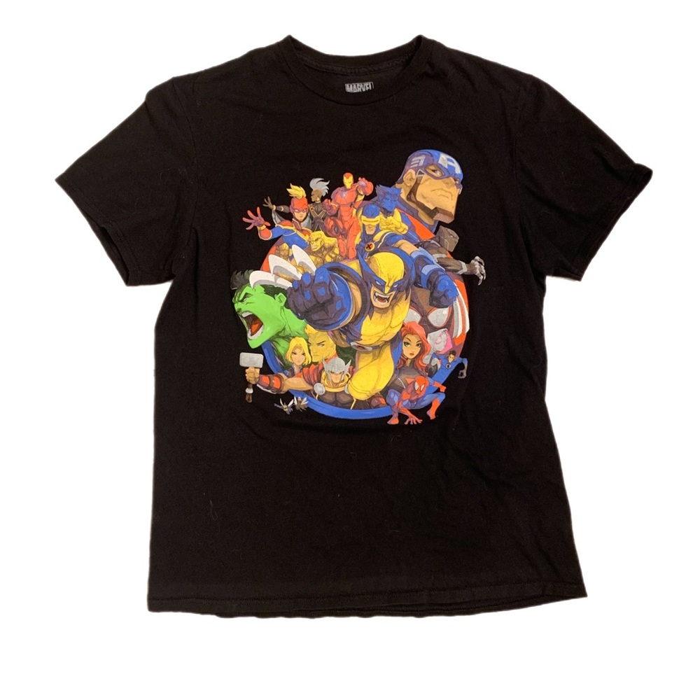Marvel "Heroes & Villains" Hot Topic Doube Sided Men's Medium T-Shirt